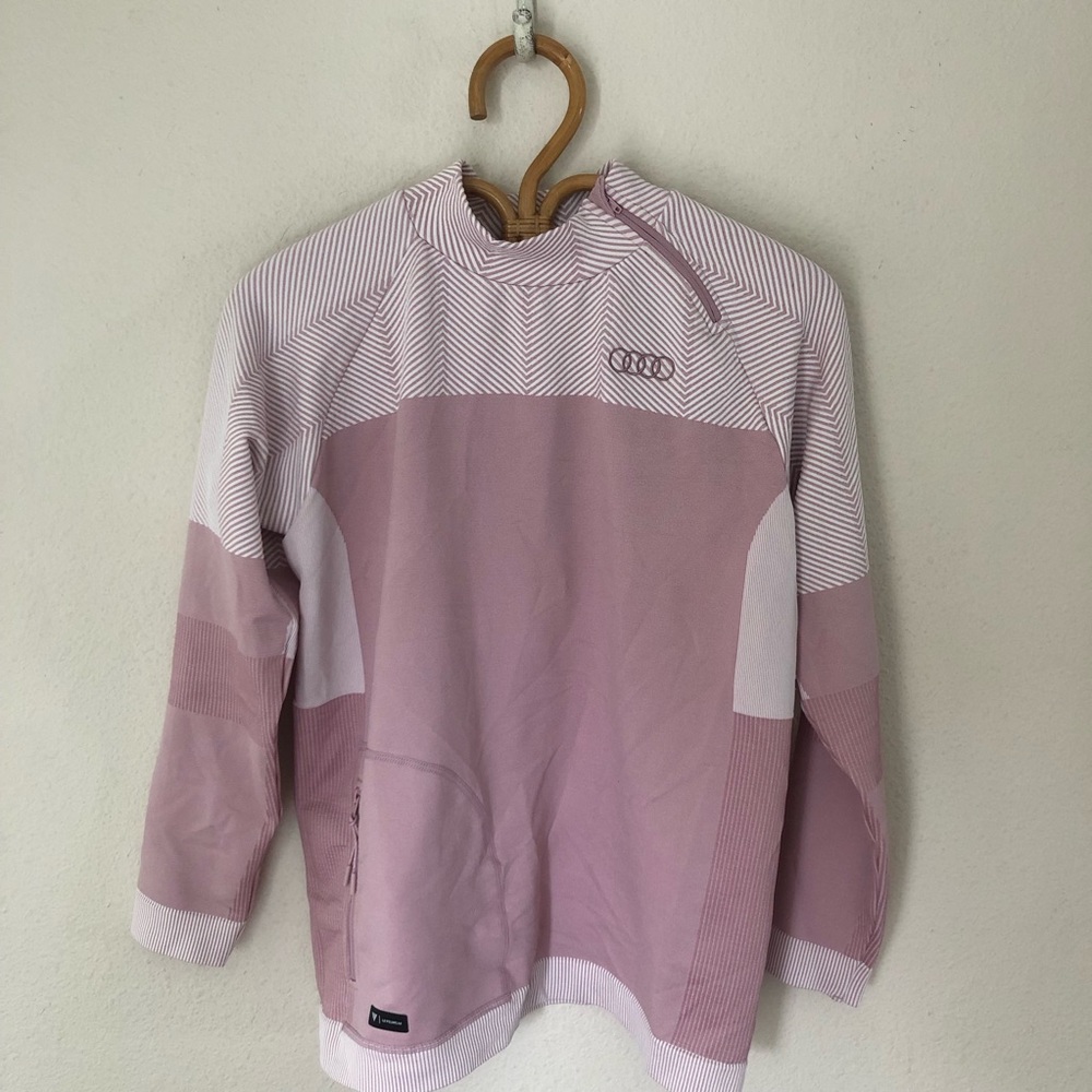 NWT Audi Womens Levelwear Verse Bloom Pullover Shirt size L / XL Long-Sleeve - Picture 9 of 10